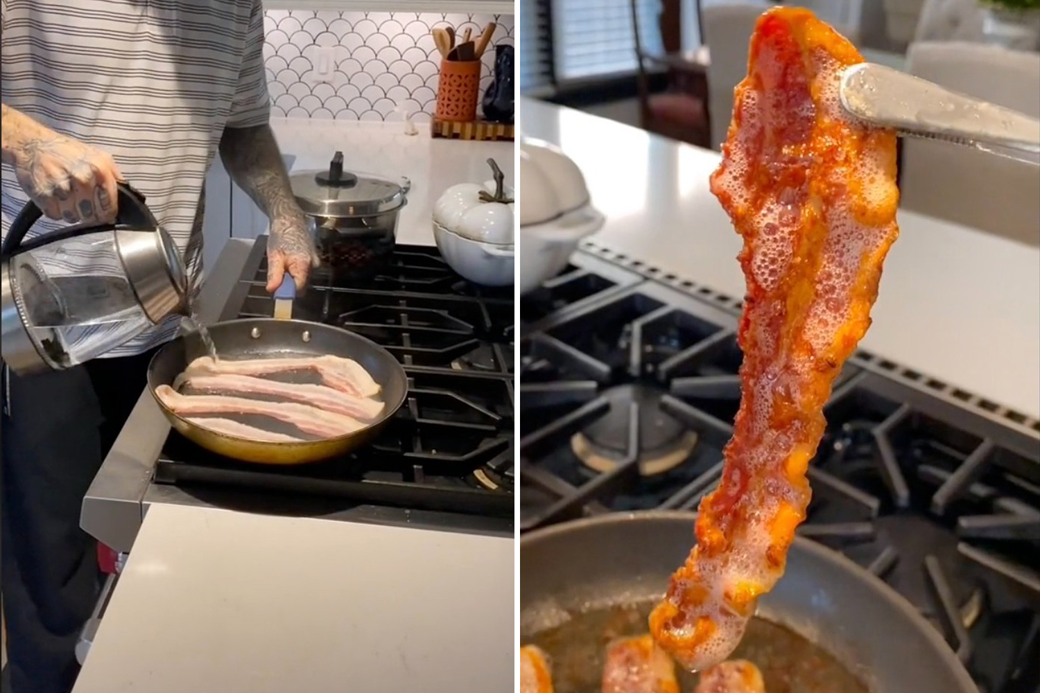 You’re cooking your bacon all wrong – my way prevents hot oil from splattering