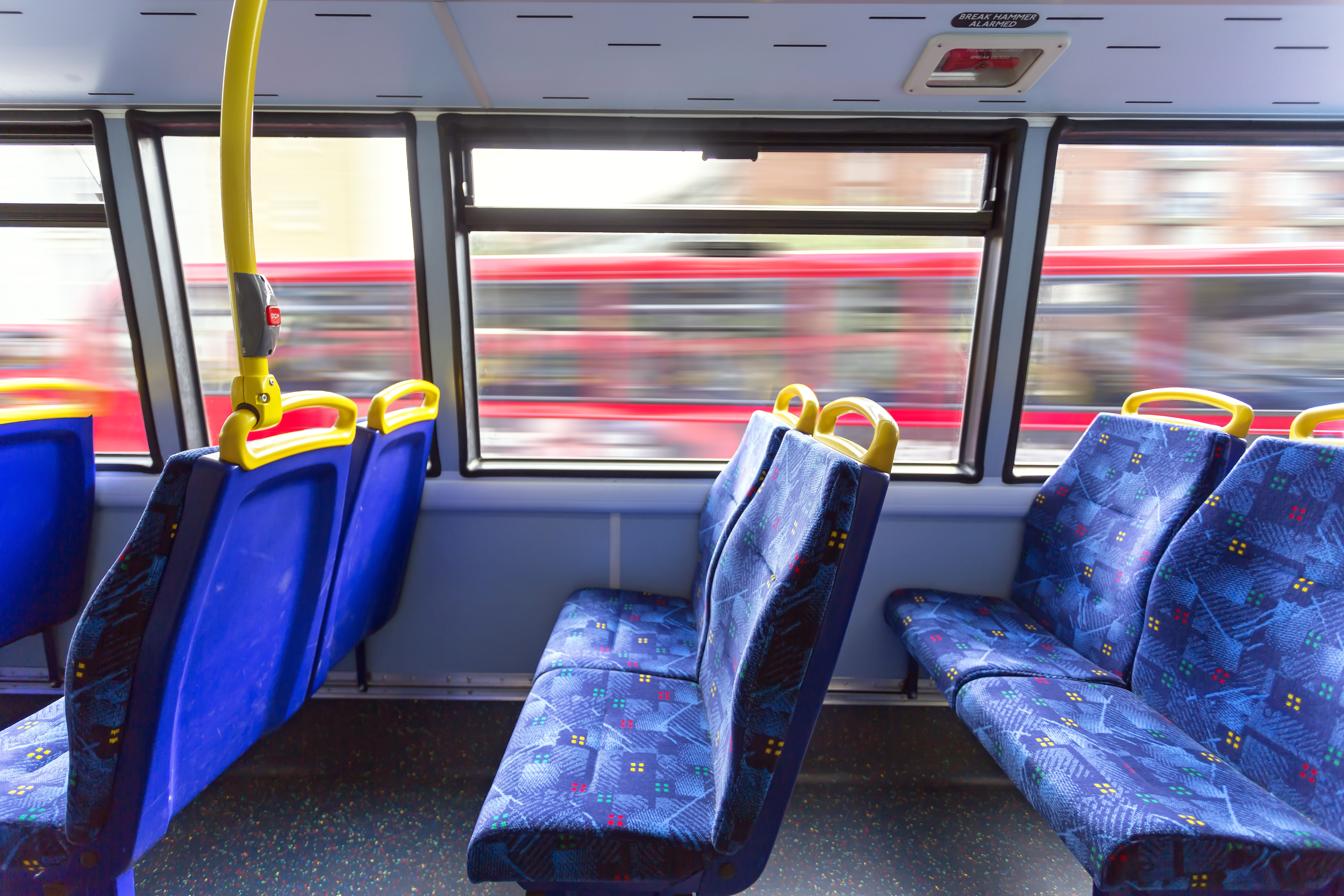 There’s a reason why bus seats always have garish patterns, and it’s disgusting