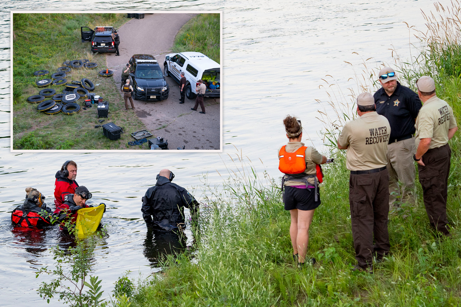 1 dead and 4 hurt after being stabbed while tubing as suspect escaped down river