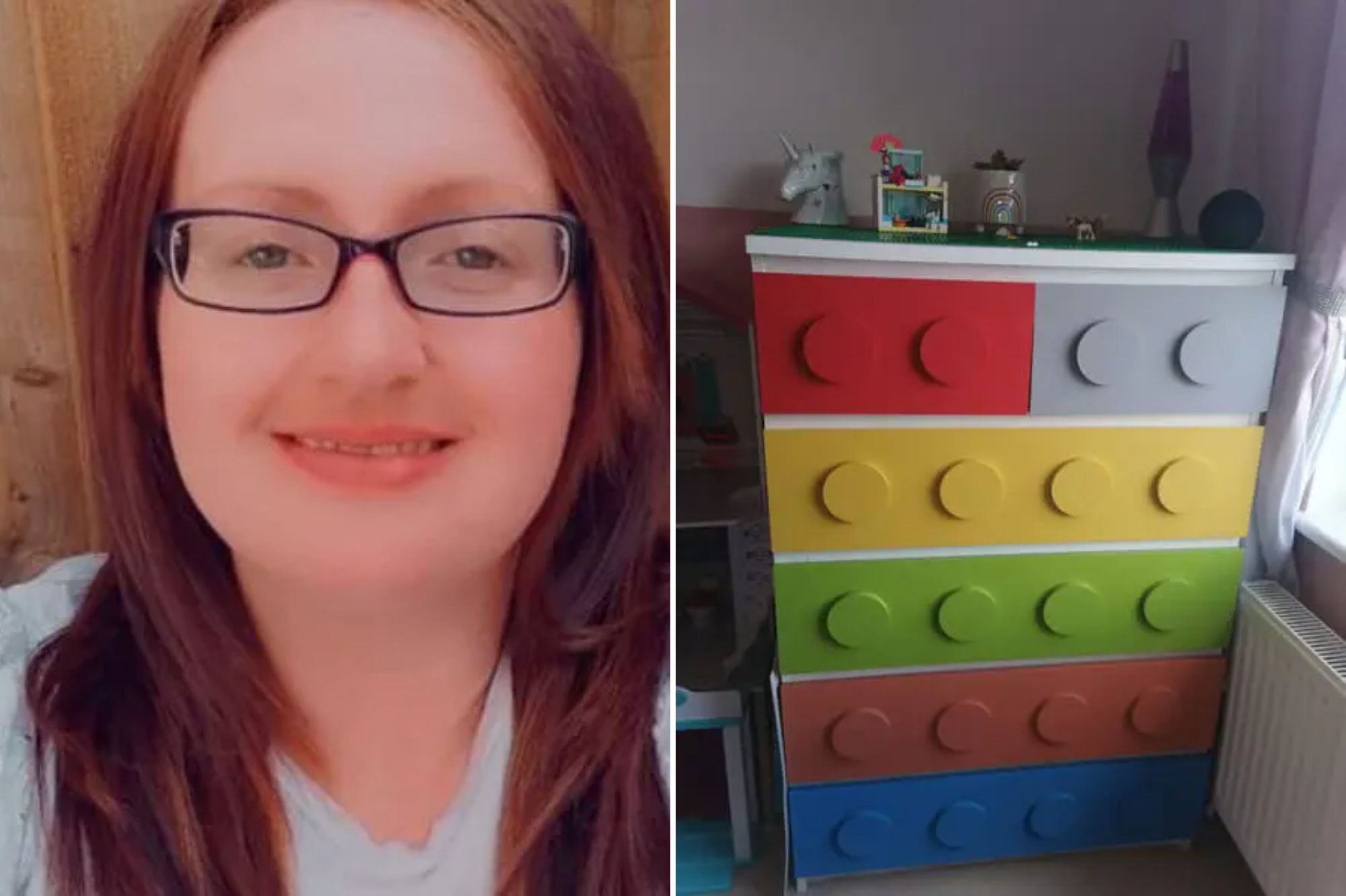 I'm a mum-of-two…I made Lego drawers with Facebook Marketplace and B&M bargains 